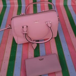 Kate Spade Light Pink Satchel and Wallet
